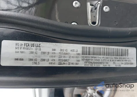 2017 Jeep Patriot Sport Se Fwd z USA, uszkodzony, nr VIN 1C4NJPBA9HD208710